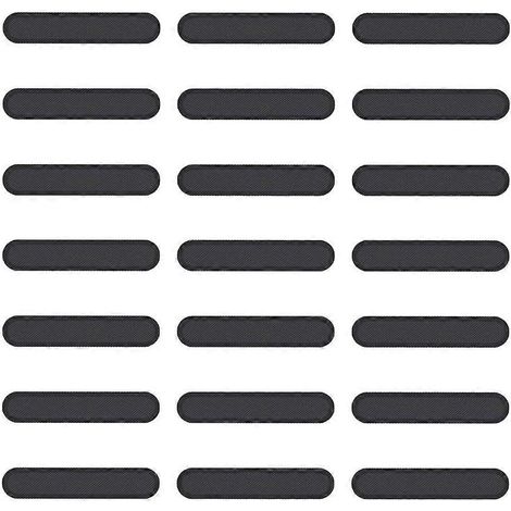 Lot de 100 grilles anti-poussière adhésives pour haut-parleur de téléphone portable - Accessoires pour téléphone-10X7X2CM-Black (1/4)