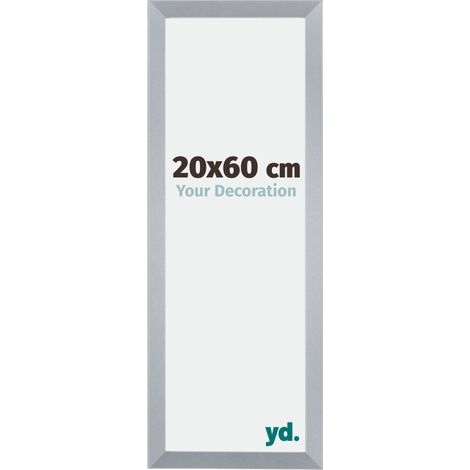 yd. - Cadre photo 20x60 - Argent Brillant - MDF - Catania (1/5)