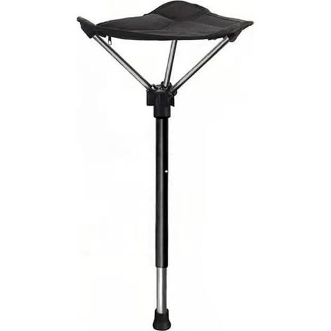 Innovatives Outdoor-Hilfsgerät, verstellbarer Klapp- und Teleskophocker, geeignet als tragbarer einbeiniger Hochstuhl zum Campen und Spazierengehen, nützlich für Camping im Freien.