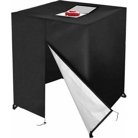 Water tank cover, IBC cover, 1000 l tank cover, 1000 liter tank accessories - Water tank protective cover - IBC cover, UV protection film with perforated cutout MUMU