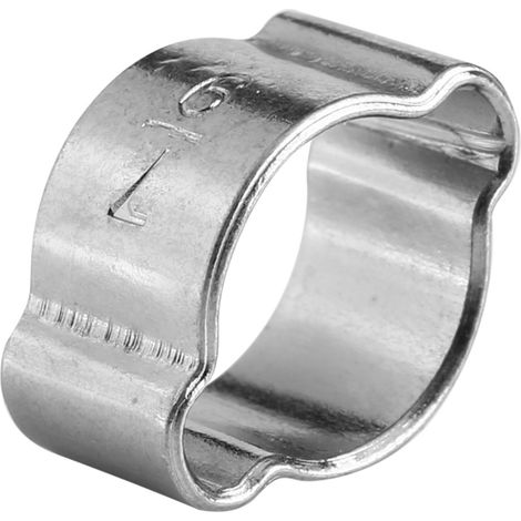 10 colliers de serrage à deux oreilles en fer galvanisé zingué 5‑23 mm pour tuyaux d'essence (7‑9 mm) (1/5)