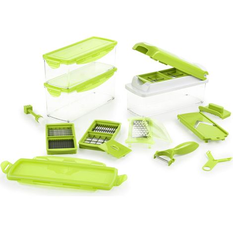 Genius Nicer Dicer Plus 18 Pezzi Kiwi Tutto di Schneider di Frutta e Verdura (1/3)