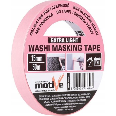 MOTIVE WASHI EXTRA LEICHTES MASKING TAPE 15MM/50M 020 040