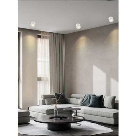 Projecteur Led Surface Orientable 7w Lumière Naturelle Froide Ip20 Blanc F-7w-b