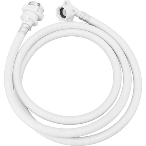 Tuyau d'arrivée d'eau pour lave-linge Haier, en PVC anti-éclatement avec raccord métallique, 2 m / 6,6 pi (1/5)