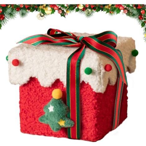 Boîtes à bonbons de Noël, sachets de bonbons pour les fêtes, petites boîtes à friandises, jolies boîtes à bonbons, boîtes cadeaux festives, boîtes à friandises en carton et laine d'agneau pour bonbons (1/4)