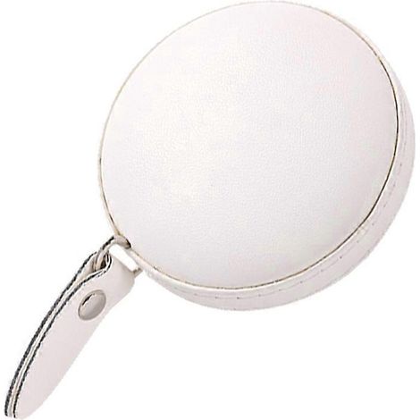 Mètre ruban rétractable avec étui rond en similicuir portable double face (1/5)