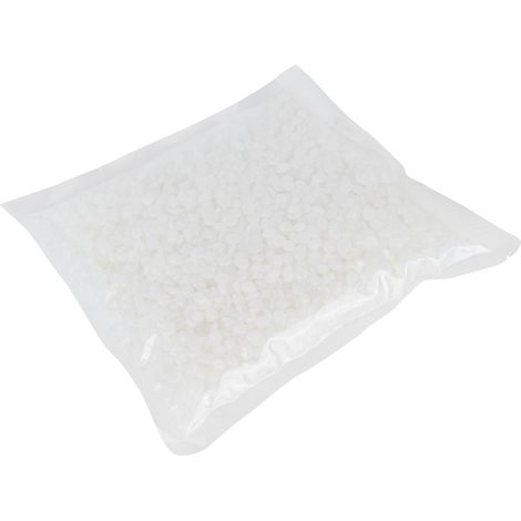 Perles de cire dure transparentes pour l'épilation du visage, des aisselles et des bras (500 g) (1/5)