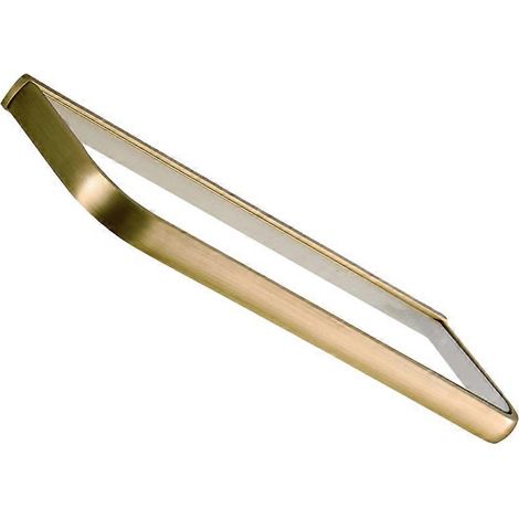 Étagère cosmétique en laiton plaqué or, porte-verres, modèle suspendu monobloc, spécialement conçu pour la salle de bain. (1/5)