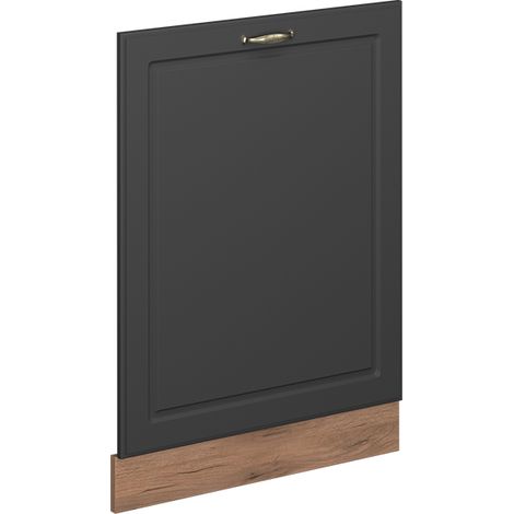 Façade de lave-vaisselle Fame-Line, Anthrazit-Gold Landhaus, 60cm sans PT, Vicco