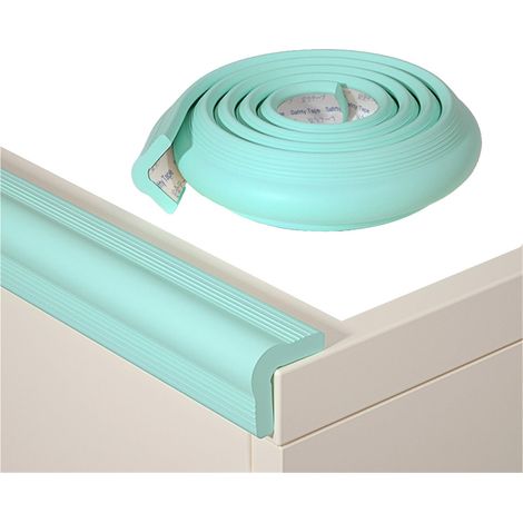 Patins de protection pour bords de table, bandes de protection renforcées pour bords de table, bandes de sécurité enfant, 2m, vert clair (1/5)