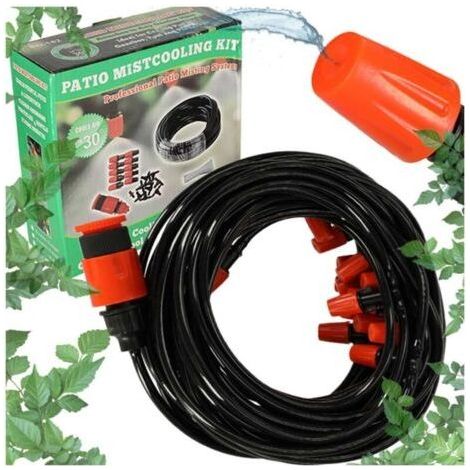 Tuyau d'arrosage brumisateur de jardin de 20 m avec 20 buses réglables-AquaForge (1/5)