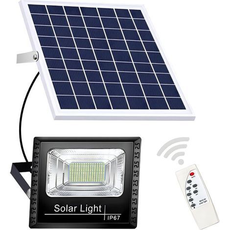 Wasserdichte Solarleuchte für den Außenbereich, geeignet für Gärten, Pavillons, Schuppen, Scheunen, Veranden, Terrassen und mehr (100 W) (1/5)