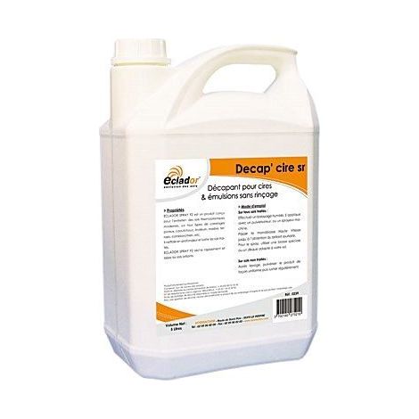 ECLADOR - Décapant sol sans rinçage SR - Décap'cire - 5L