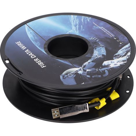 Câble HDMI Fibre Optique 4K 18Gbps HDR10 HDCP2.2 pour PS4, Xbox et Home Cinéma - 25m (1/5)