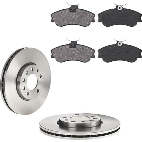 KIT FRENI ANT compatibile con CITROEN BERLINGO FIRST MPV/SPACE WAGON (M,MF,GJK,GFK) - DISCHI + PASTIGLIE OEM: FDB1112 / 15841 , 16899 , 17336 /SOSTITUZIONE DIRETTA/BASSA POLVERE/SILENZIOSO (1/5)