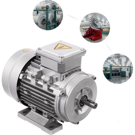 3-phas Elektromotor MS7144 Asynchronmotor 1400r/min Drehstrommotor Geräuscharm Kompressor Motor dreiphasige Kraftstrommotor Industriemotor electric motor Dreiphasen-Motor 750W (1/5)