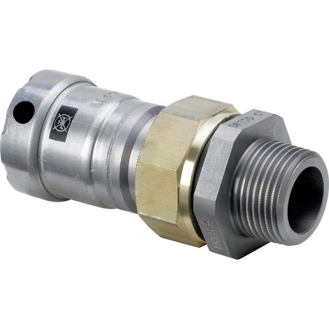 Raccordement par vis avec SC Megapress 4265 en acier 1 pouce x R1 revêtu de Zn-Ni.