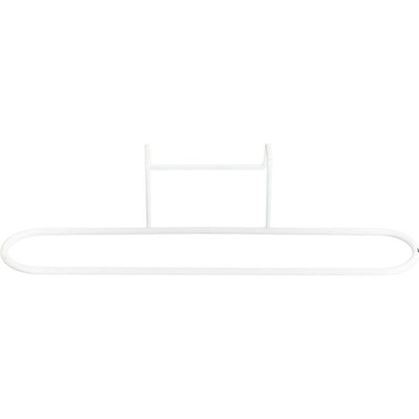 Porte-torchons/porte-serviettes/cintre de cuisine, métal blanc (1/5)