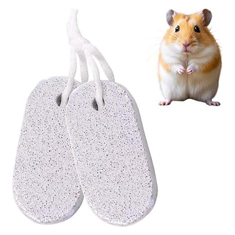 Mineral Chewing Stones Dwarf Rabbit Toy Hamster Accessories Guinea Pig Chinchilla Chew Stick Material Size 9x4.5x1.5cm for Small Animals