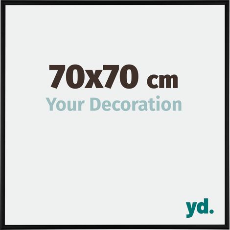 yd. - Cadre photo 70x70 - Noir Mat - Aluminium - Kent (1/5)
