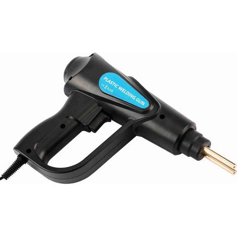 Portable plastic welding kit with LED light and 200 hot clips for repairing car bumper cracks (EU Plug) (1/5)