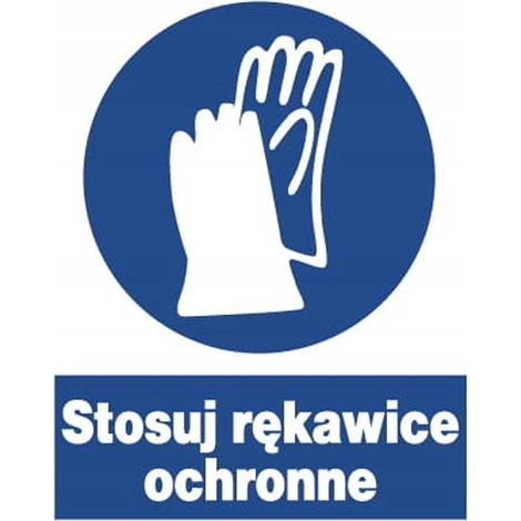 ZNO-7 - Segnaletica di sicurezza e salute sul lavoro - Indossare guanti protettivi