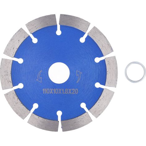 Disque diamanté à sec 110mm pour marbre, granit, béton - Lame circulaire de coupe professionnelle (1/5)