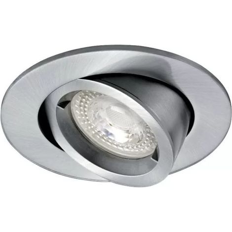 ARIC 4898 Speed 90 - Adjustable recessed spotlight ALU Nickel Satin 50W MAX GU10 - Bulb not included