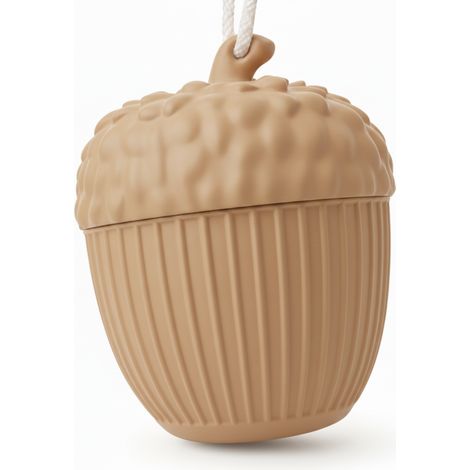 Lanterne LED beige en forme de gland, décoration lumineuse pour bougie chauffe-plat LED