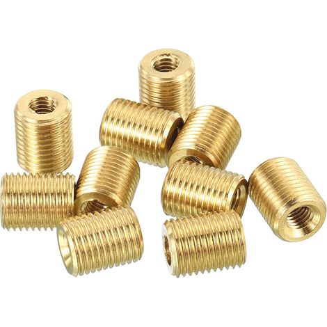 M10 à M5 Filetage Adaptateur Manche Réduction Écrou, 10 Paquet 12mm Fileté Creux Tube Adaptateur Laiton Coupleur Connecteur Tube Raccord (1/5)