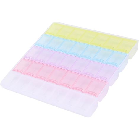Storage Box Multicolor Easy Use 35 Grid Stockpile Tool for Pills Beads Ear Studs Rings (1/5)