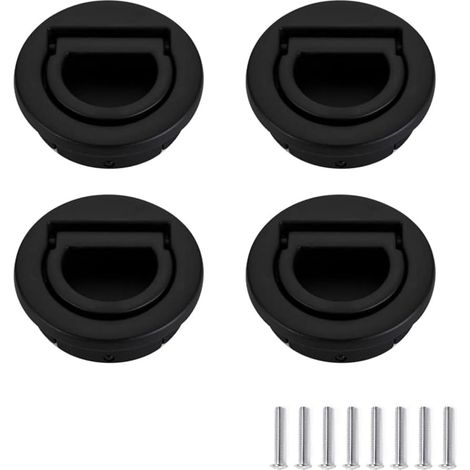 4 pièces Tatami Caché Dissimulé Poignées Invisible Poignées Rond Affleurante Poignée de Tiroir Encastrable Poignee Armoire Boutons de Portes Tirer Placard de Poignée (1/5)