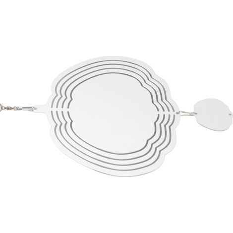 Carillon Éolien Blanc Décoratif Fin et Simple Résistant aux Intempéries pour Lampe Arbre Mur Motif Citrouille (1/5)