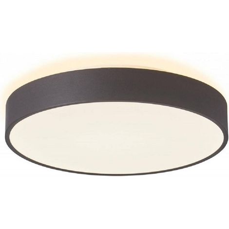 TrAdE Shop Traesio - Plafoniera Tonda Led 42w Cct 3000k 4000k Lampada Soffitto Parete Luce 3200lm 40cm - Nero (1/2)