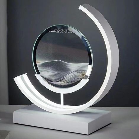 Lampe LED 3D sable noir, photo mobile lumineuse, décoration pour bureau et salon, cadeau (1/5)