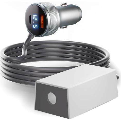 Adaptateur de Voiture Convertisseur élévateur pour Mini, Convertisseur Boost 12 V-36 V avec USB C PD 45 W QC 3.0 Type A, Alimentation Allume-Cigare avec Voltmètre (1/5)