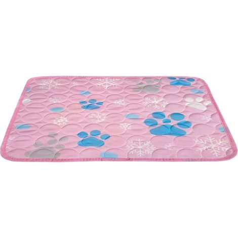 60x50 cm Générique Tapis Rafraîchissant pour Chien - Matelas en Soie Glacée pour Animaux de Compagnie pour Dormir - Tapis Anti-Dérapant pour Chien Mai (1/5)