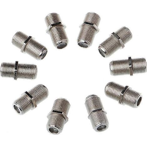 10 connecteurs F, adaptateurs à 4 prises pour câble coaxial Sky Plus HD TV (1/5)