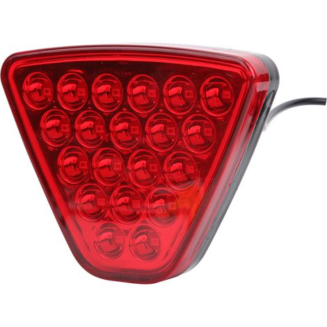 Feu arrière automatique 12 V, 20 LED, clignotant stroboscopique, universel pour moto, quad, camion, SUV, rouge (1/5)