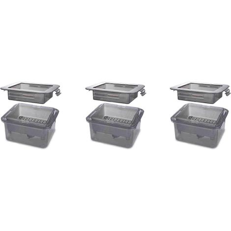 3-lagige Tofupresse, Tofu-Abtropfvorrichtung, integriertes Abtropfwerkzeug, spülmaschinenfest, Küchenutensil (1/5)