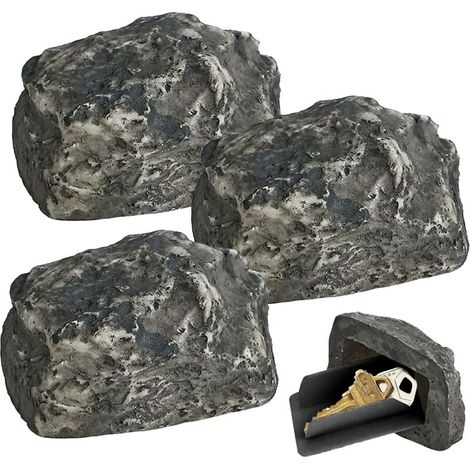 3 Cache Clef Exterieur Cache Clef Comme Une Vraie Pierre Parfaite Pour Ranger Des Clés Ou Chasser Des Trésors