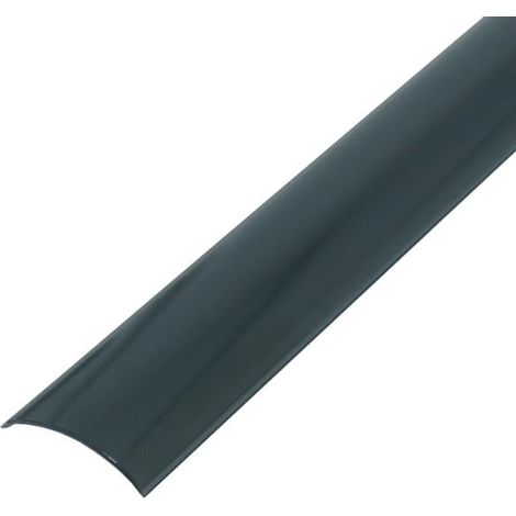 IluminaShop - Difusor Negro para Perfil de Aluminio L Medium 2 Metros