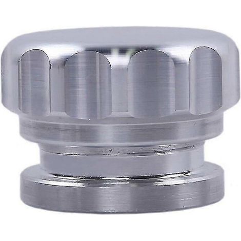 Bouchon de remplissage en alliage d'aluminium soudé de 2 pouces (51 mm) et bouchon de réservoir de carburant de remplacement, adapté aux pièces automobiles, argent. (1/5)