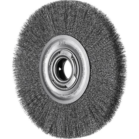 PFERD TOOLS Rundbürste breit ungezopft RBU Ø200x25xvariable Bohrung Stahl-Draht-Ø0,20 Schleifbock (1/5)