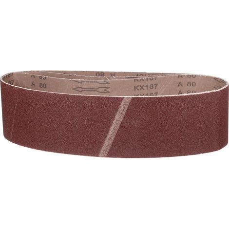 3 Pièces 100mm x 915mm Bande Abrasive 80 Grain Pour Ponceuse À Bande (1/5)