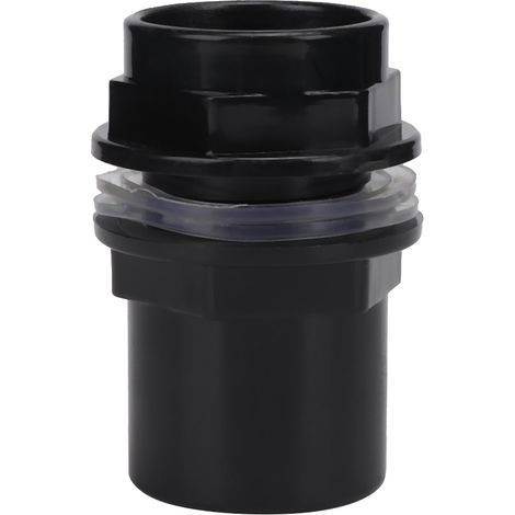 Accessoires Aquarium Raccords PVC Anti-Fuite pour Tuyaux d'Alimentation et de Vidange Noirs Kit de 5 Pièces Adaptateur Filtre de Fond 40mm (1/5)