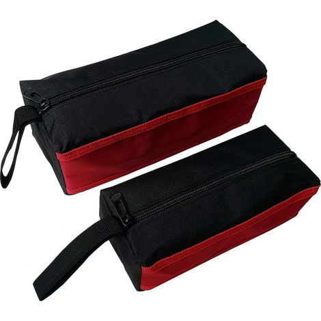 2PCS Sac à outil,Grand 25x10x10cm,Petit 20x8x7cm,Toile Oxford 600D,Sangle réglable,Atelier (1/5)