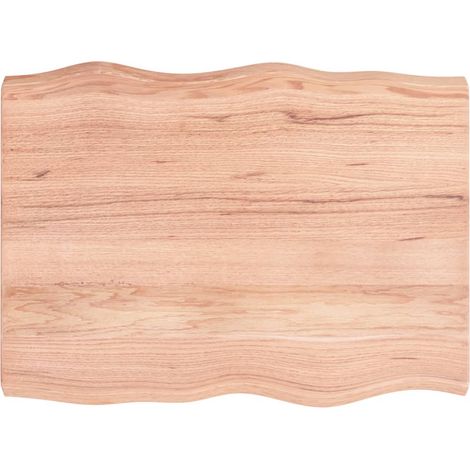 Dessus de table Dessus de bureau Plateau de table bois massif traité bordure assortie