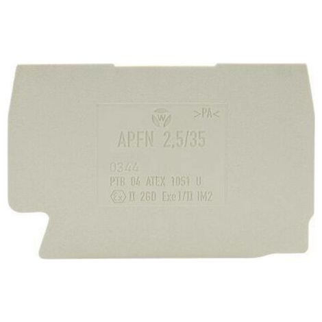 Terminaison fasis Wieland Electric 07.312.6755.0 gris 1 pc(s) D28328 (1/4)